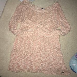 light pink sweater